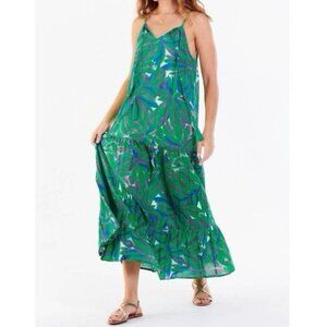 Dear‎ John Anthro Maxi Long Dress M Tiered Beach Resort Vacation Costal Preppy